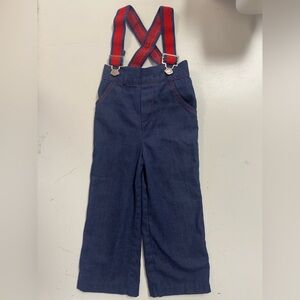 Healthtex Vintage Denim Jean Suspender Overalls 2T